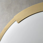 modern scalloped frame mirrors