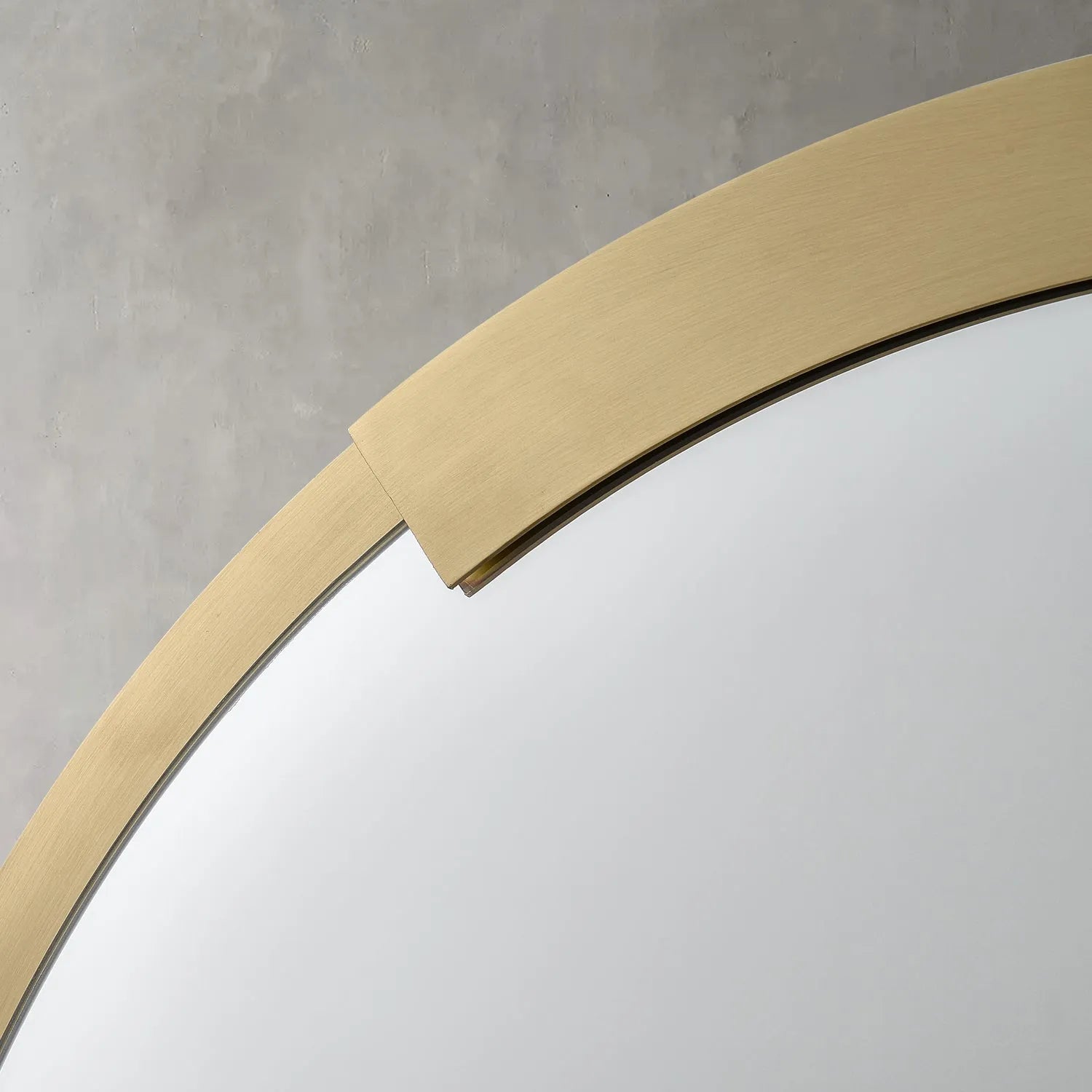 modern scalloped frame mirrors