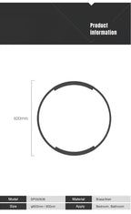 frame round bathroom mirrors