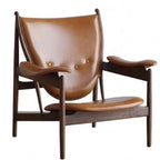 brown leather chair