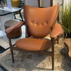 brown accent chair