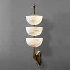 Modern Minimalist Art Triple Alabaster Wall Lamp 5.9″