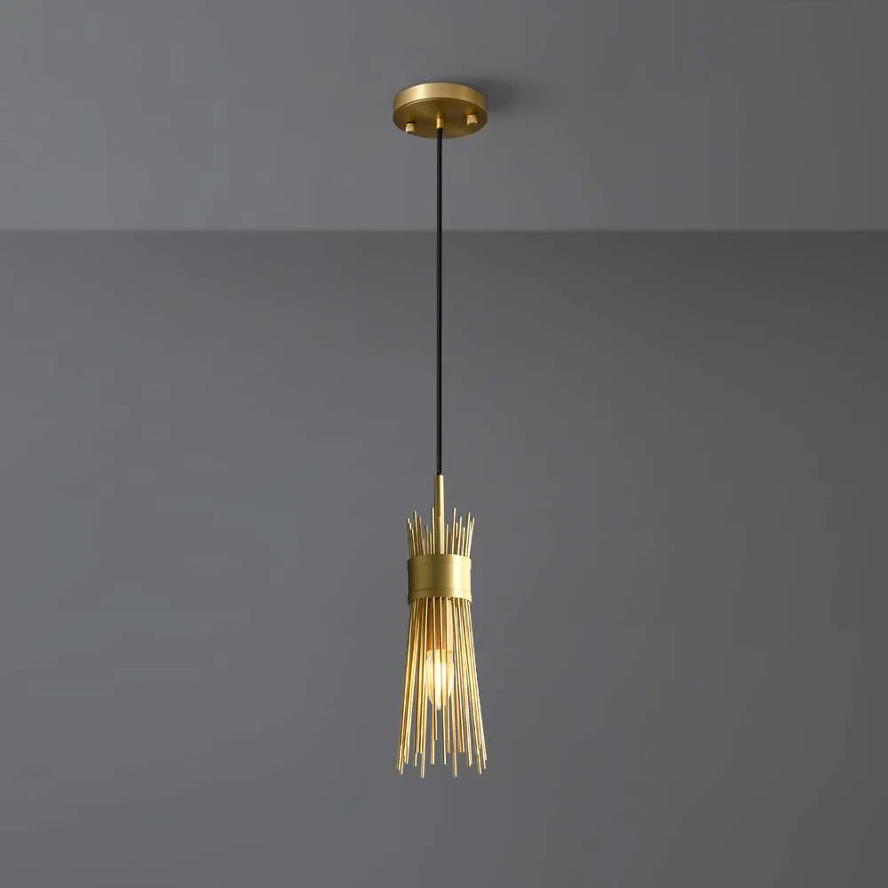 gold pendant kitchen lighting