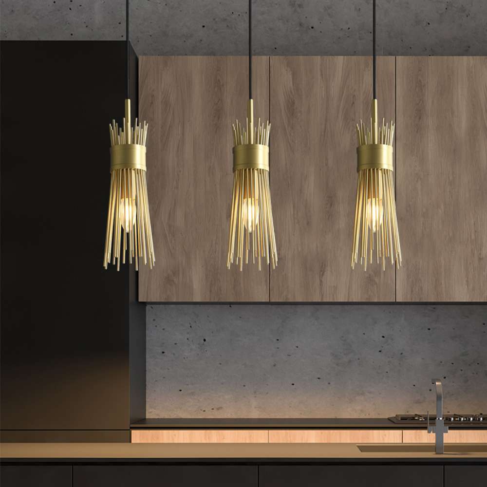 elegant gold leaf light