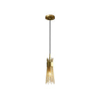 gold leaf pendant lighting