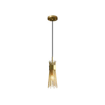 gold leaf pendant lighting