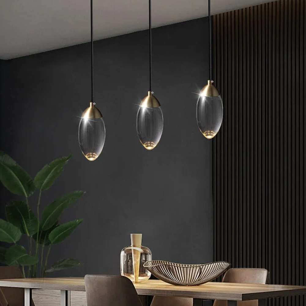 oval crystal ceiling light fixture