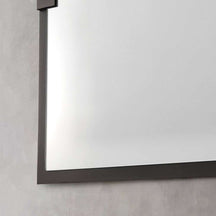 modern black steel mirror