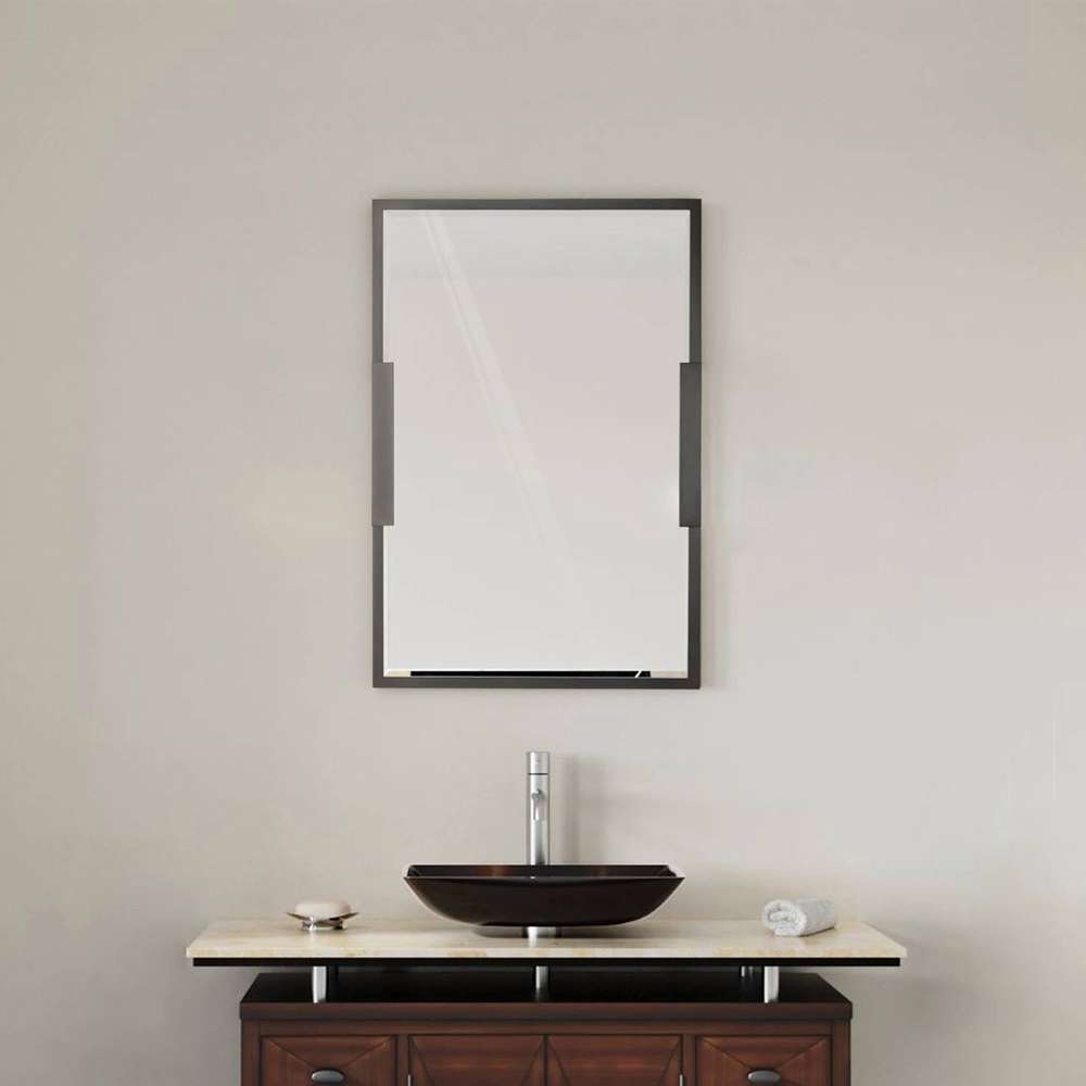 bathroom mirrors with black frame