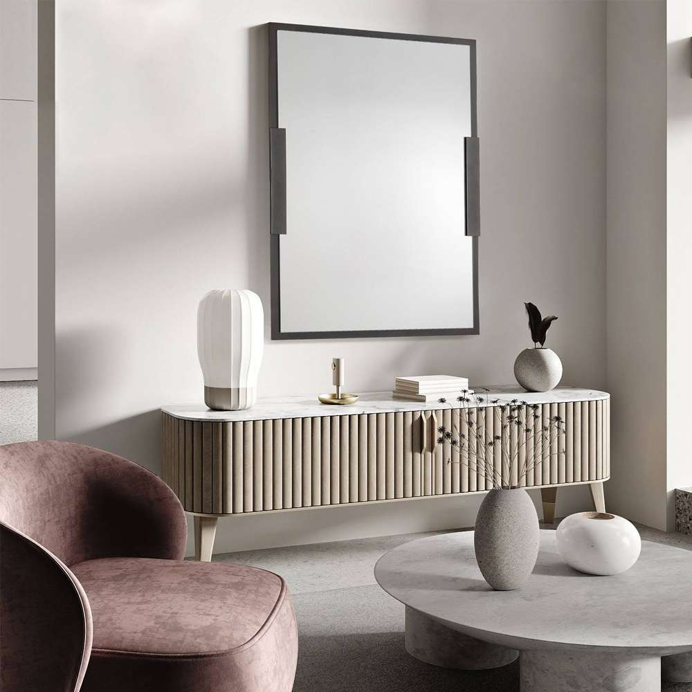 mirrors with black steel frame