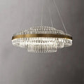 modern tiered crystal led chandelier