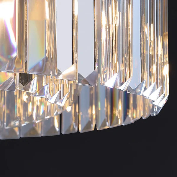 tiered crystal chandelier