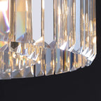 tiered crystal chandelier