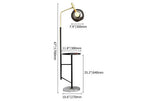 floor lamp with shelves