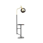 smoky gray glass globe shade