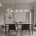 modern glass chandelier