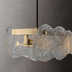 stylish glass island chandelier