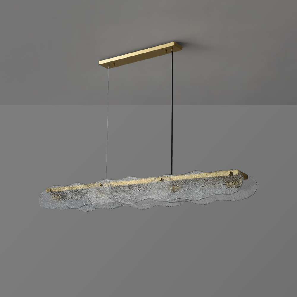 water ripple glass pendant light