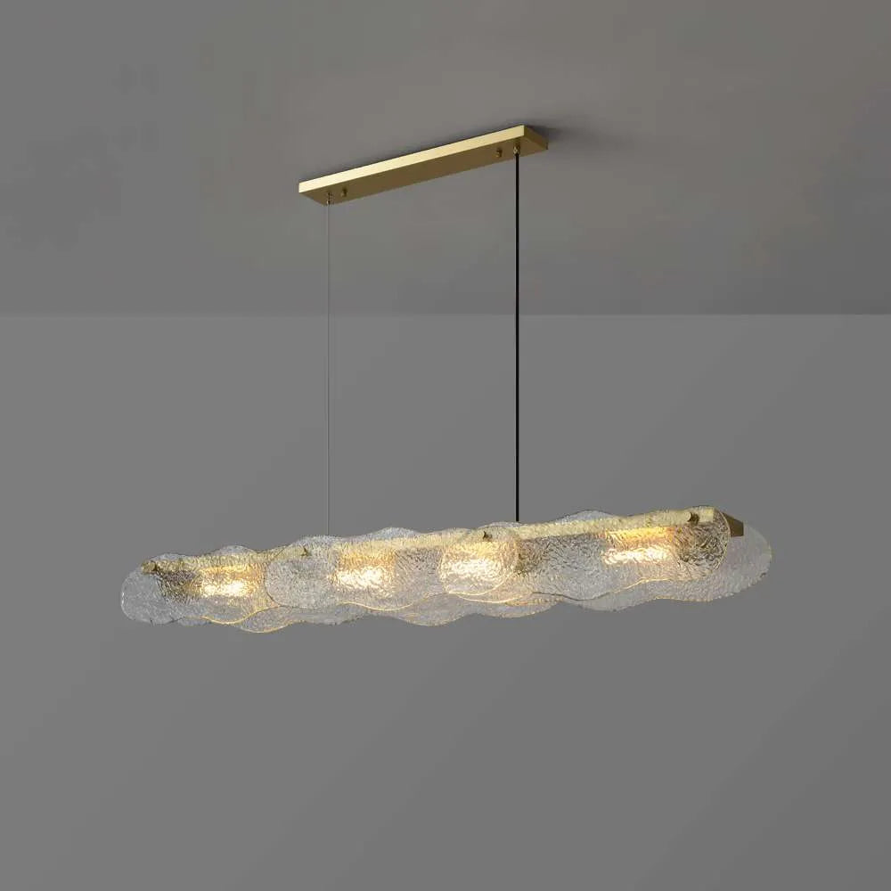 hand blown glass chandelier