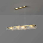 hand blown glass chandelier