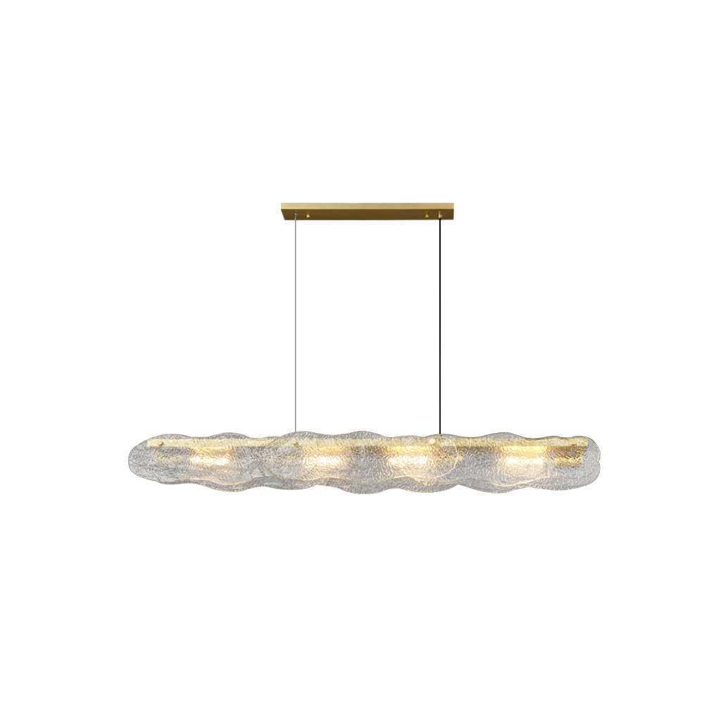 modern glass island lighting