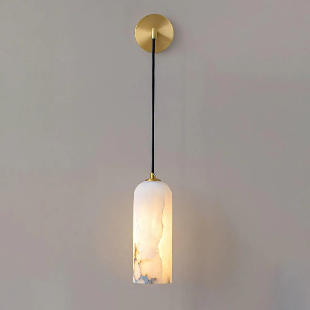 Monty Alabaster Wall Lamp | Architectural Wall Fixture for Refined Spaces - View 2