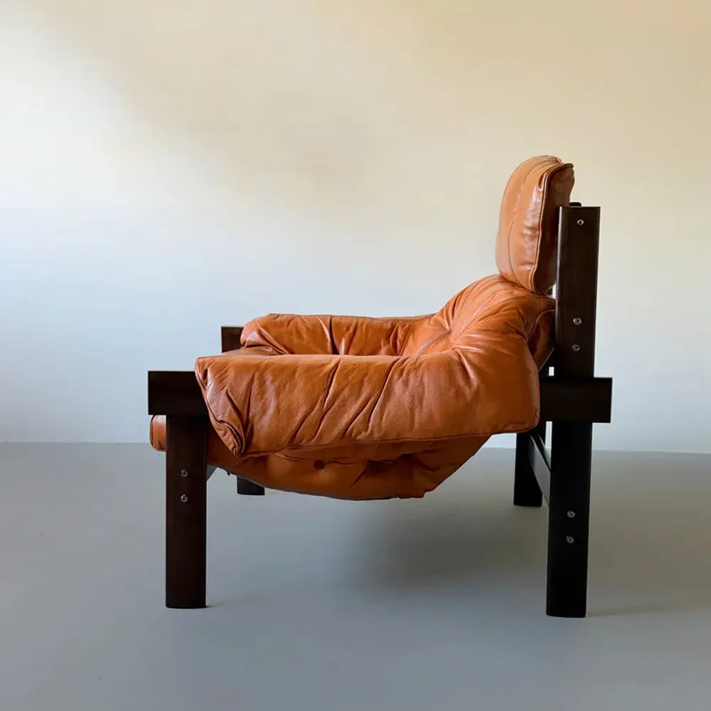 Mp-41 Lounge Chair Mid Century Modern Leather Accent Chair