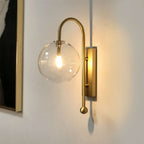 naples brass wall sconce