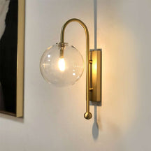 naples brass wall sconce