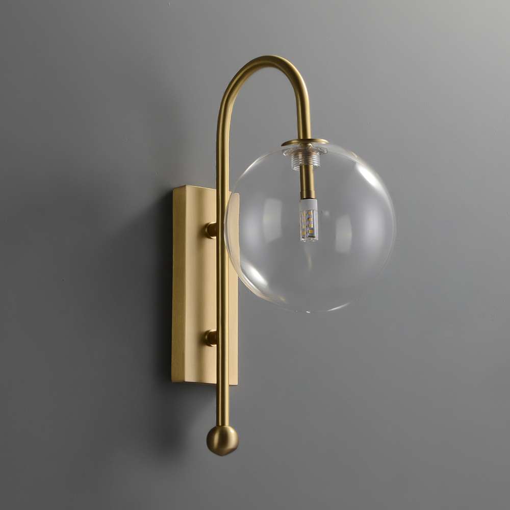 vintage brass wall fixture