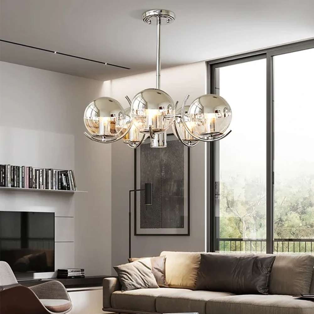 elegant glass chandelier
