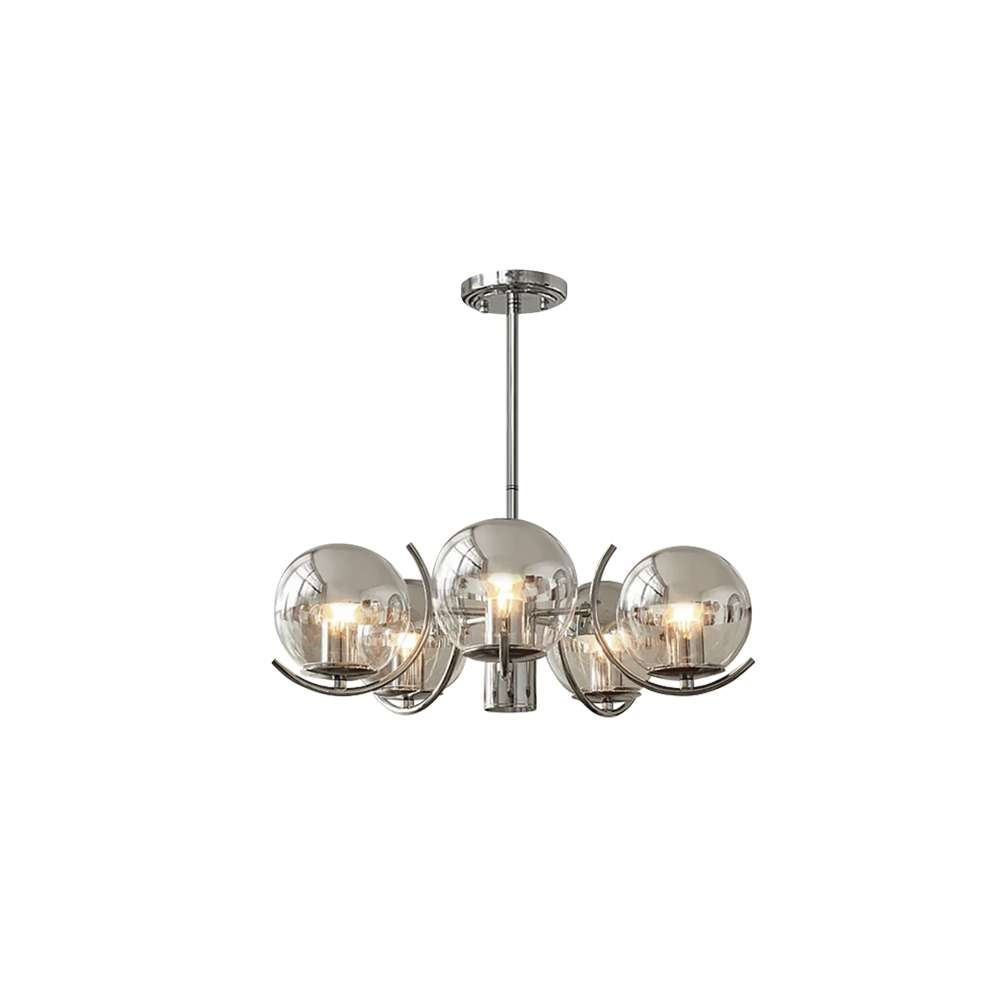 glass globe chandelier
