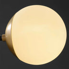 globe-shaped glass chandelier