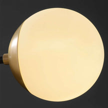 globe-shaped glass chandelier