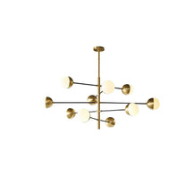 glass globe chandelier