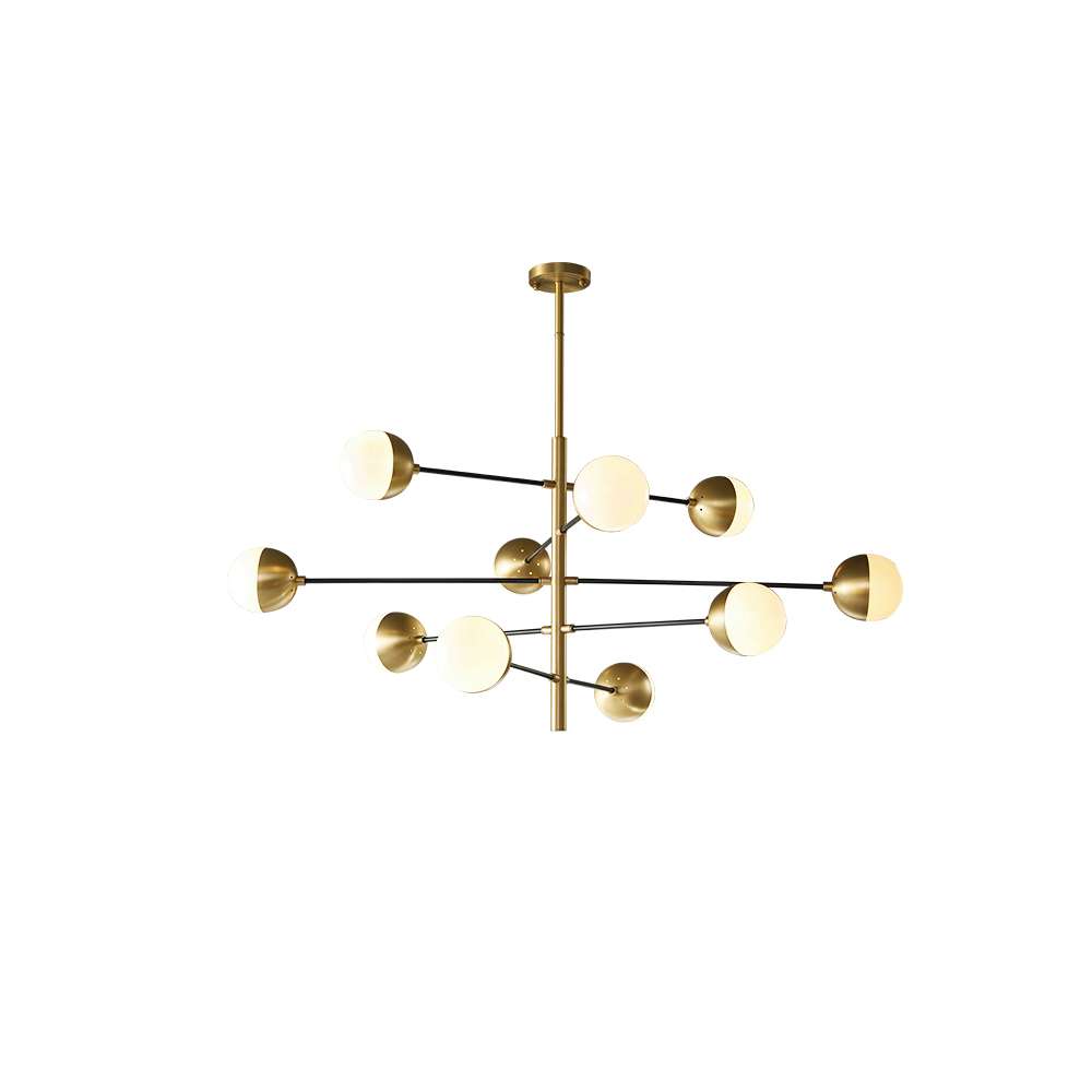 glass globe chandelier