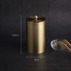 all brass tea container