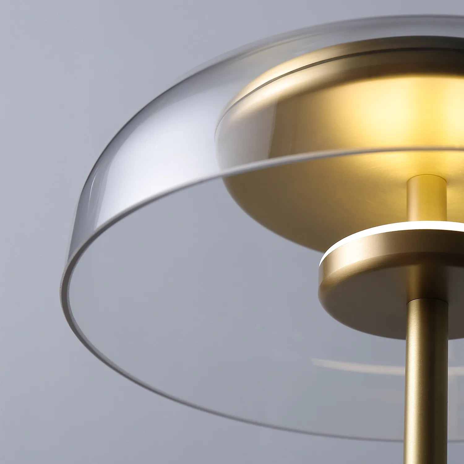 minimalist gold table lamp