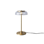 gold clear glass lamp