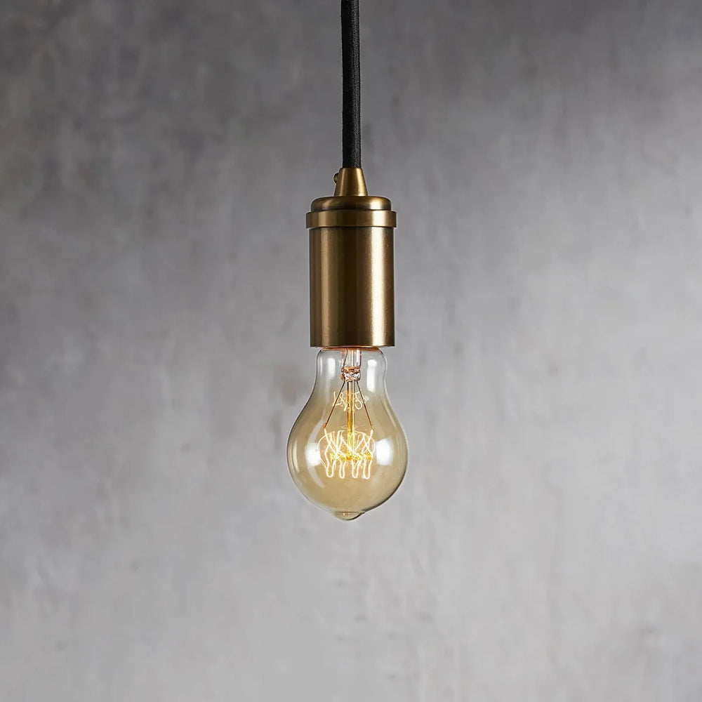 ohlson brass swag pendant