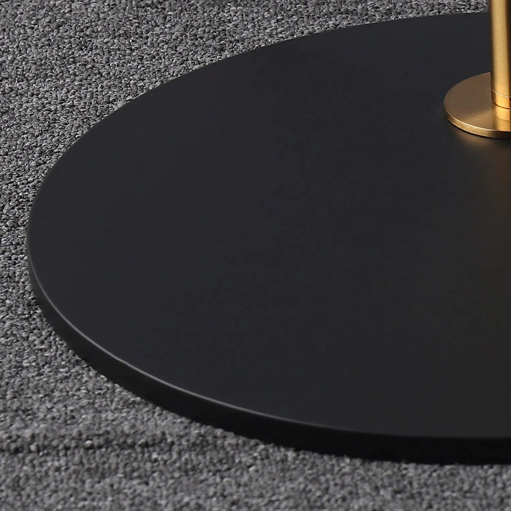 black metal floor lamp