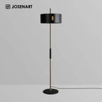 black floor lamp