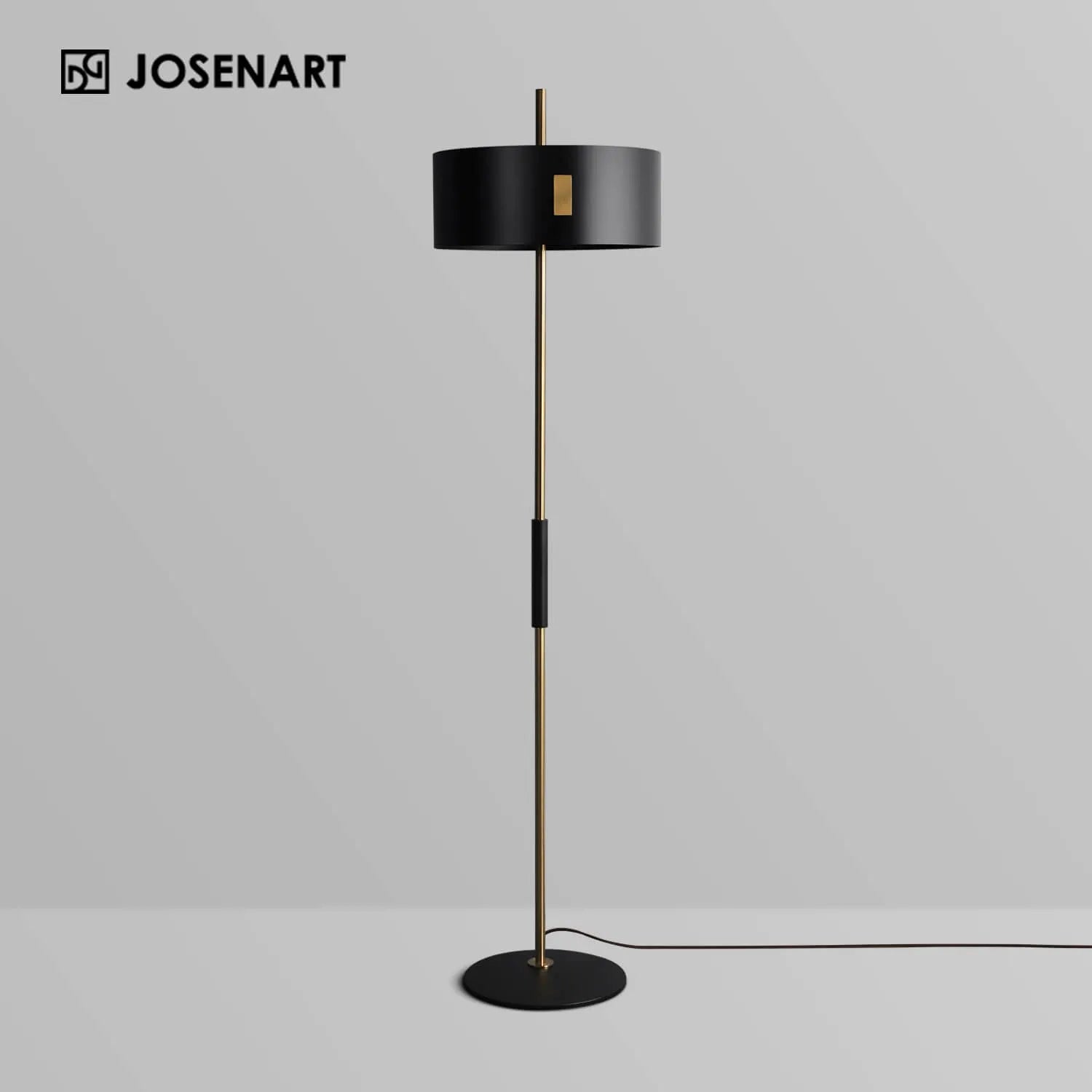black floor lamp
