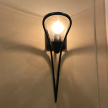 black olympia 1 light sconce