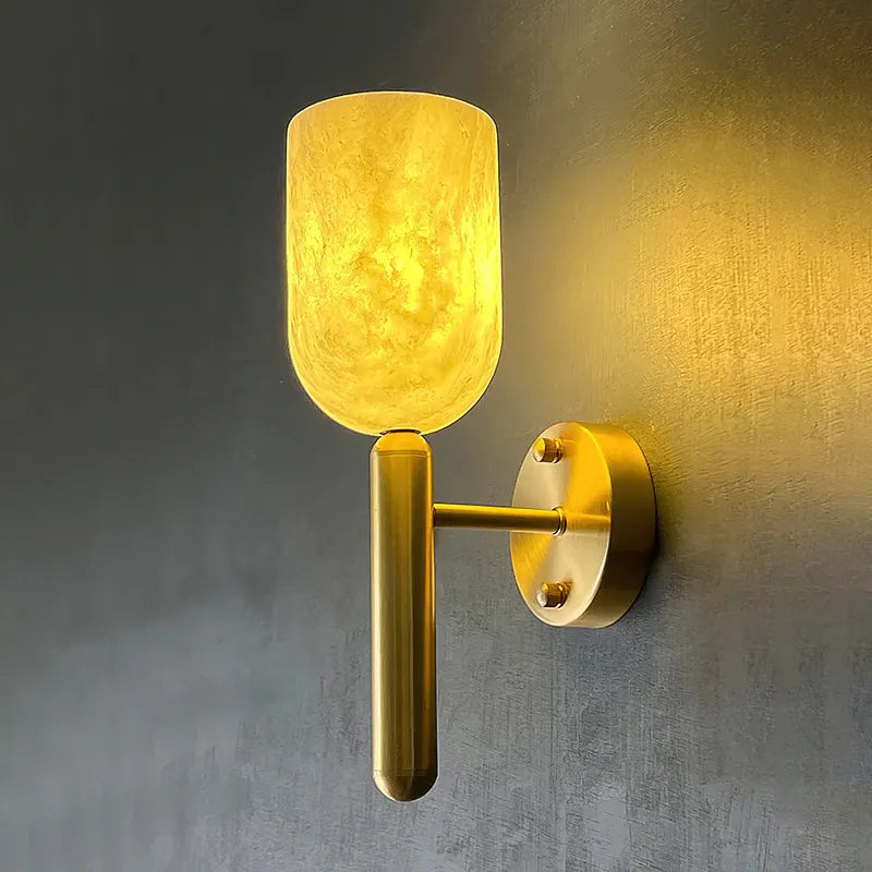 omo alabaster wall lamp