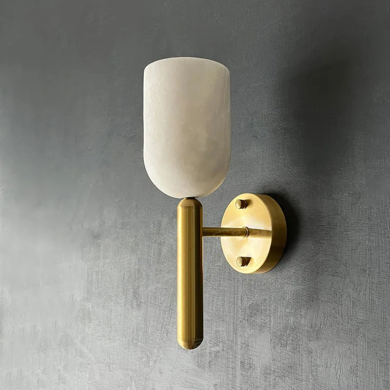 Omo Alabaster Wall Lamp | Minimalist Wall Lighting for Contemporary Interiors