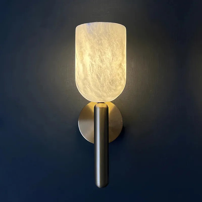 Omo Alabaster Wall Lamp | Minimalist Wall Lighting for Contemporary Interiors - View 2
