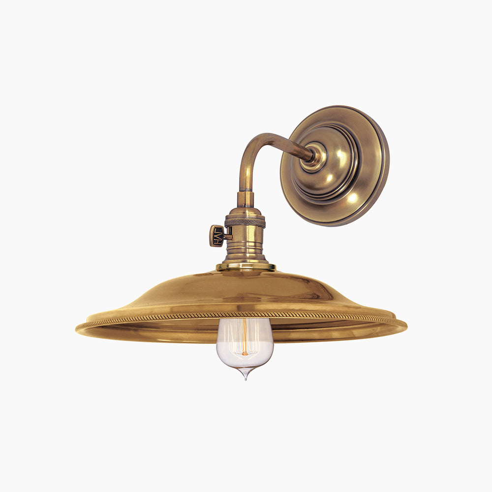One-Light Steel Barn Wall Sconce with
