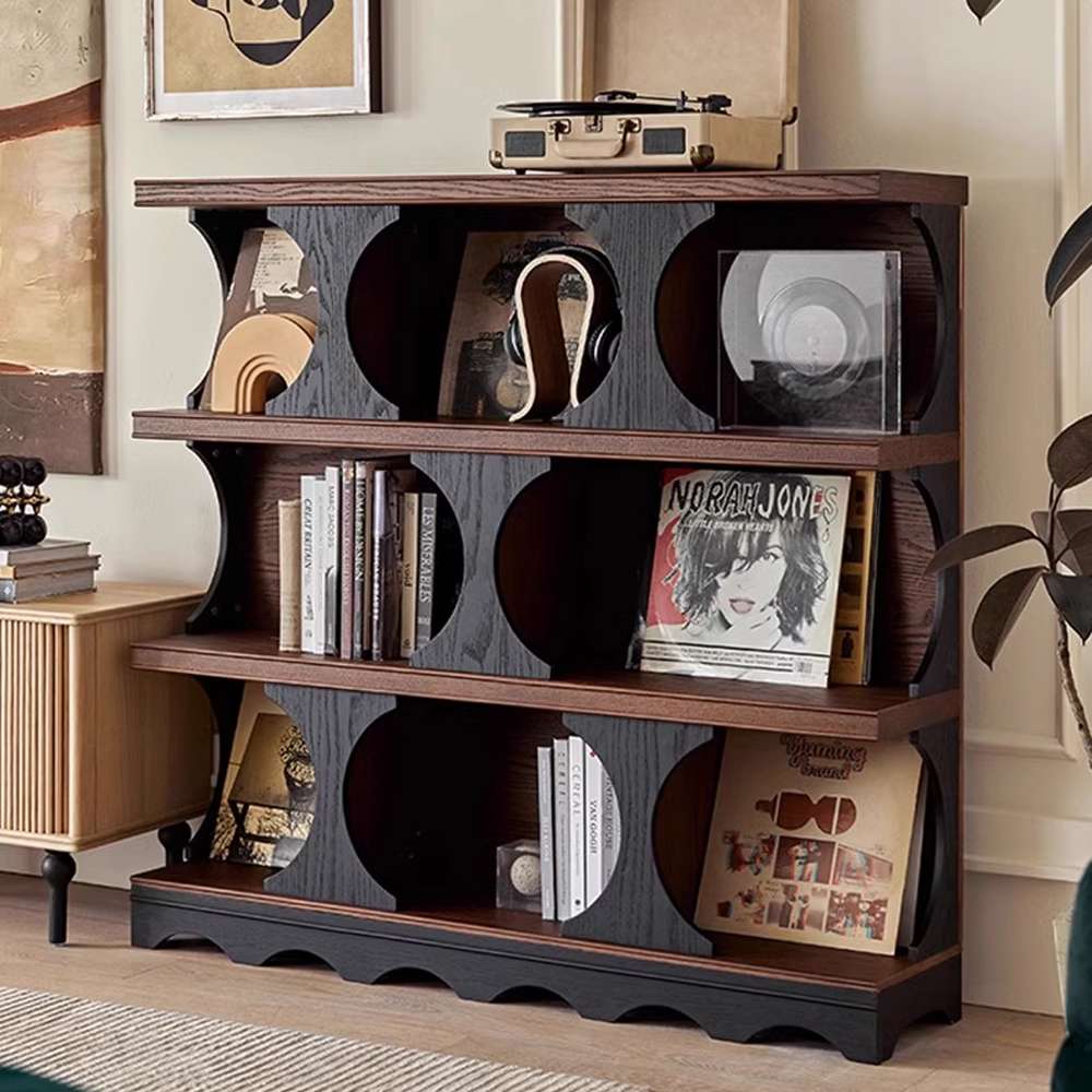 open bookcase