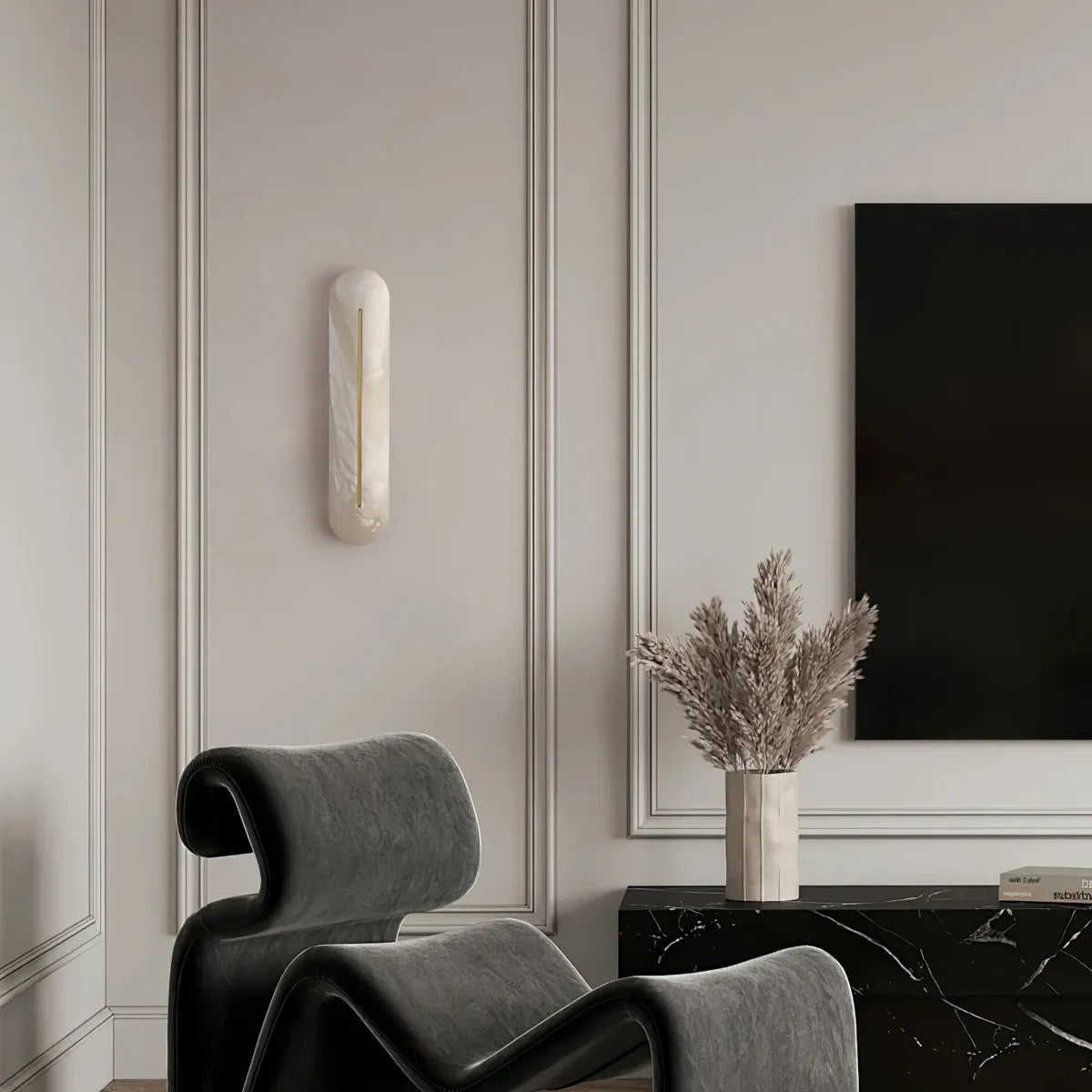 Orbison Alabaster Wall Lamp – Modern Decorative Lighting for Staircase - View 3